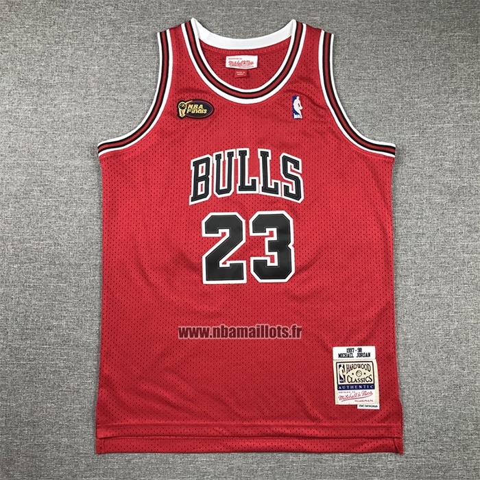 Maillot Enfant Chicago Bulls Michael Jordan NO 23 Mitchell & Ness 1997-98 NBA Finals Rouge